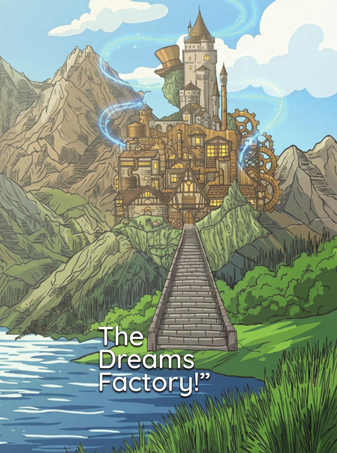 A page from The Dreams Factory — the castle in the mountains